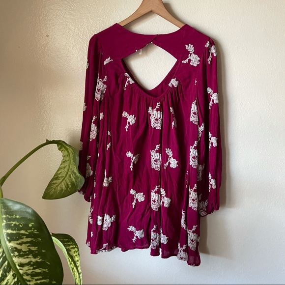 Free People | Emma Embroidered Swing Dress - Picture 7 of 8